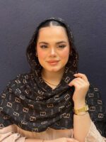 شال نخی پلیسه طرحدار مادام بلا