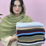 شال پفکی تک رنگ زارا