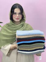 شال پفکی تک رنگ زارا