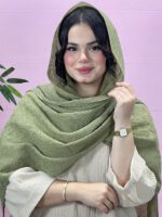 شال پفکی تک رنگ زارا