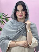 شال پفکی تک رنگ زارا