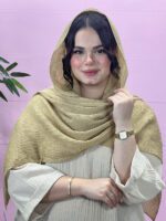 شال پفکی تک رنگ زارا