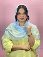 شال لبه دانتل میله ای مادام بلا