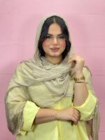 شال لبه دانتل میله ای مادام بلا
