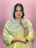 شال لبه دانتل میله ای مادام بلا