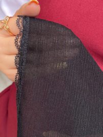 روسری سه گوش تک رنگ نخی مادام بلا