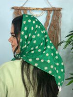 مینی اسکارف نخی طرحدار بابونه
