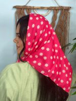 مینی اسکارف نخی طرحدار بابونه