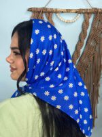 مینی اسکارف نخی طرحدار بابونه