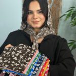 مینی اسکارف نخی طرحدار