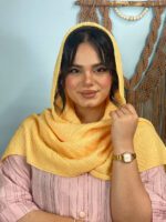 شال پلیسه توپی نخی