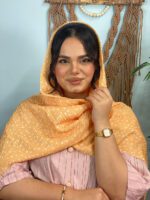شال پلیسه توپی نخی