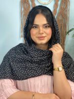 شال پلیسه توپی نخی