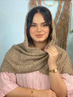 شال پلیسه توپی نخی