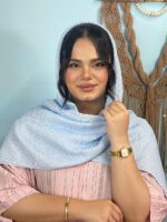شال پلیسه توپی نخی