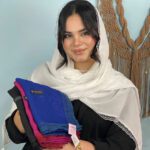 شال نخی لبه تور زنانه