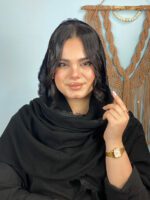 شال نخی لبه توری