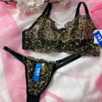 ست لباس زیر پلنگی زنانه