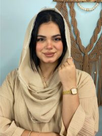 شال رینگی لبه تور نخی