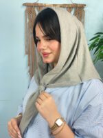 روسری نخی تک رنگ زنانه مادام بلا