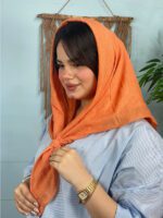 روسری نخی تک رنگ زنانه مادام بلا