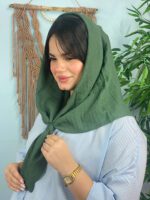 روسری نخی تک رنگ زنانه مادام بلا