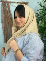 روسری نخی تک رنگ زنانه مادام بلا