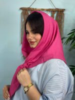 روسری نخی تک رنگ زنانه مادام بلا