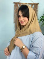 روسری نخی تک رنگ زنانه مادام بلا
