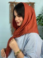 روسری نخی تک رنگ زنانه مادام بلا