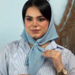 مینی اسکارف نخی تک رنگ مادام بلا