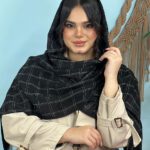 شال مخمل مشکی