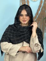 شال مخمل مشکی
