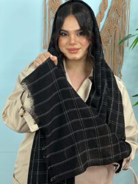 شال مخمل مشکی
