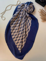 روسری نخی زنانه طرح خوشه مادام بلا