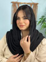 شال مشکی دور عدسی