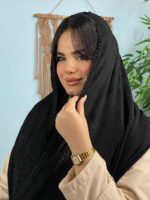 شال مشکی دور عدسی