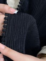 شال مشکی دور عدسی