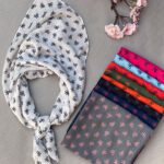 مینی اسکارف طرح پاپیون ریز شال مادام بلا