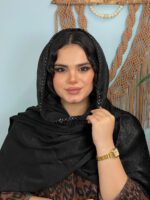 شال کوپرا مشکی مجلسی مادام بلا