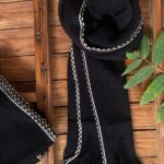 شال بافت ریز مشکی