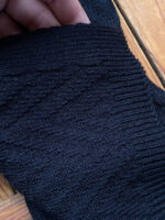 شال بافت مشکی زنانه ضخیم