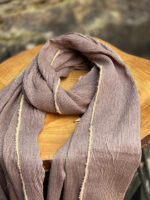 شال سیا اسکارف نواردار مجلسی