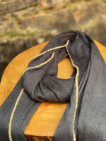 شال سیا اسکارف نواردار مجلسی