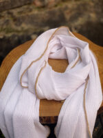 شال سیا اسکارف نواردار مجلسی