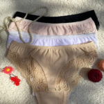 شورت زنانه نخ پنبه بغل دانتل