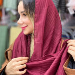 شال پلسه نخی بهاره شال مادام بلا