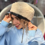 کلاه برت چرم دخترانه