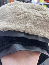 کلاه برت چرم دخترانه