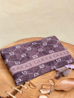 شال قهوه ای مارک برشکا